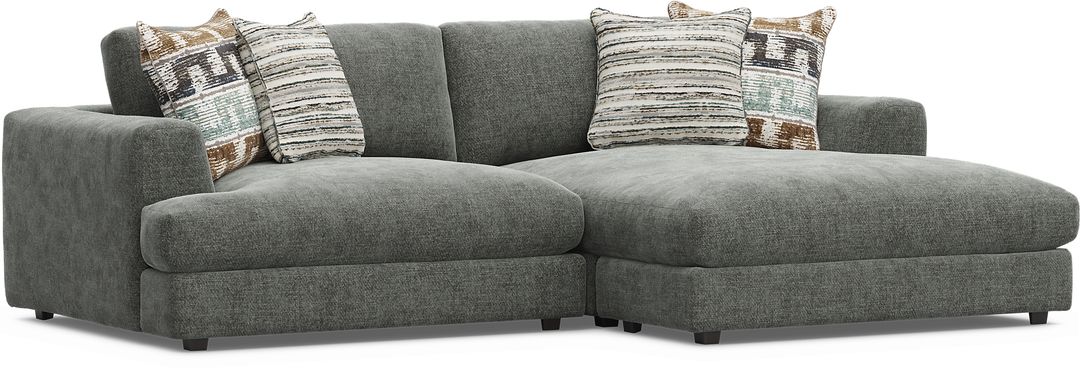 Montecito Charcoal 2 Pc Sectional