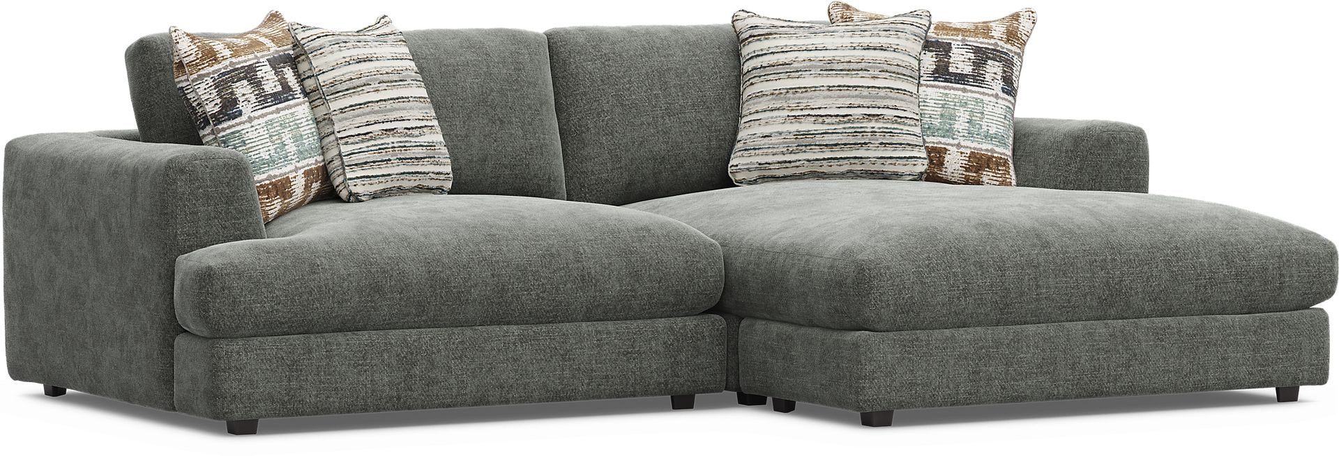 Montecito Charcoal 2 Pc Sectional - Image 1