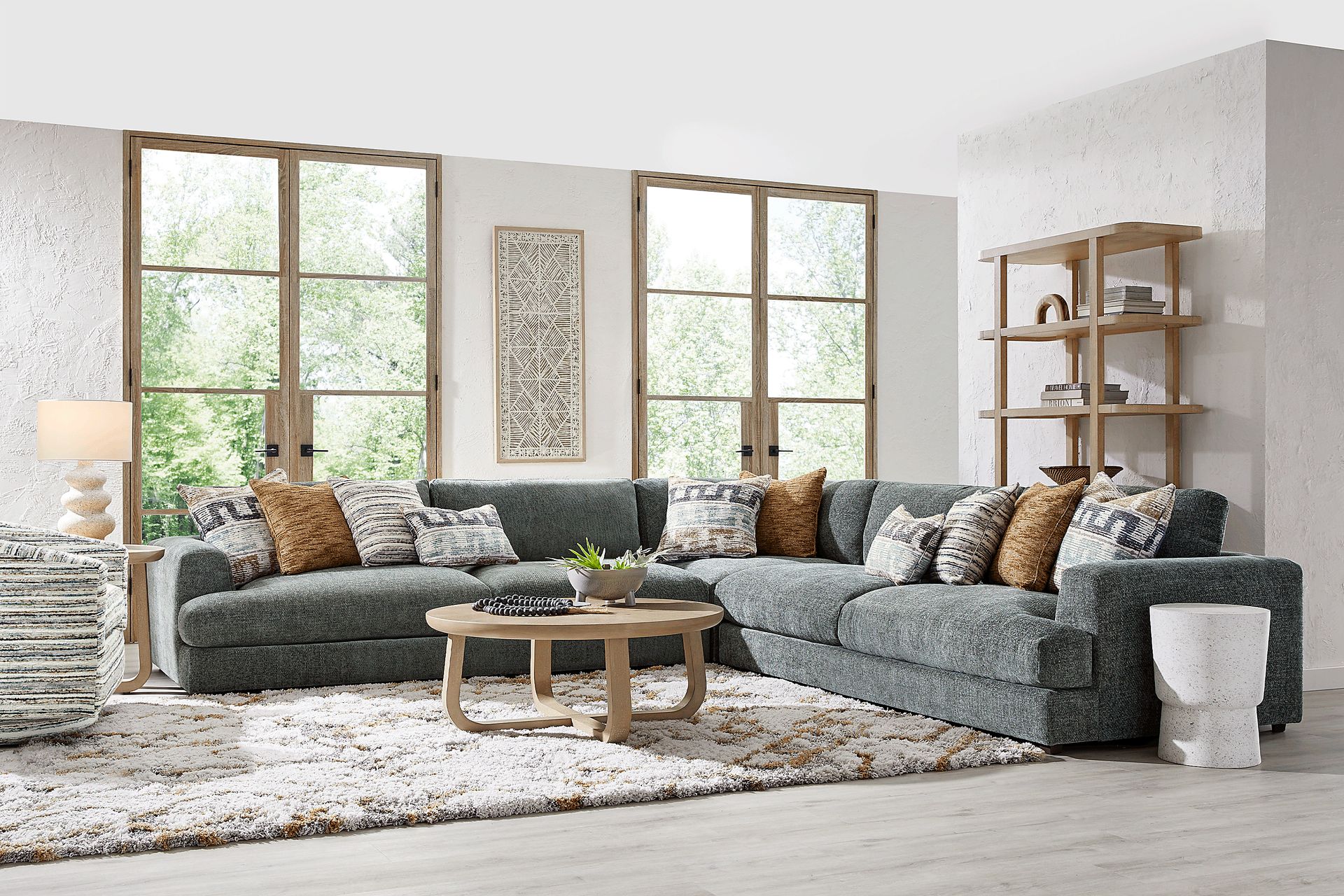 Montecito Charcoal 3 Pc Sectional - Image 2