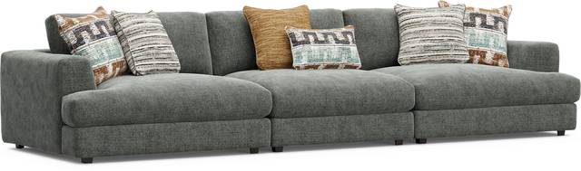 Montecito Charcoal 3 Pc Sectional - Thumbnail - Image 2