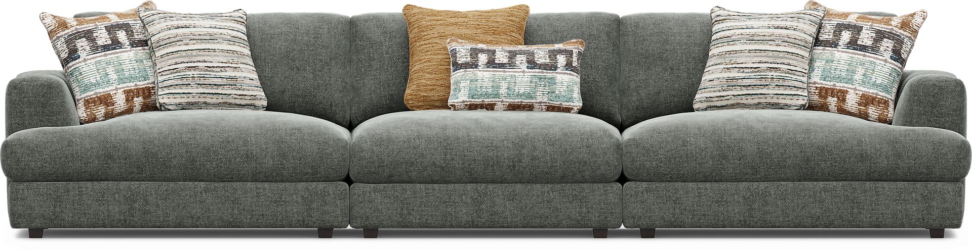 Montecito Charcoal 3 Pc Sectional - Image 1