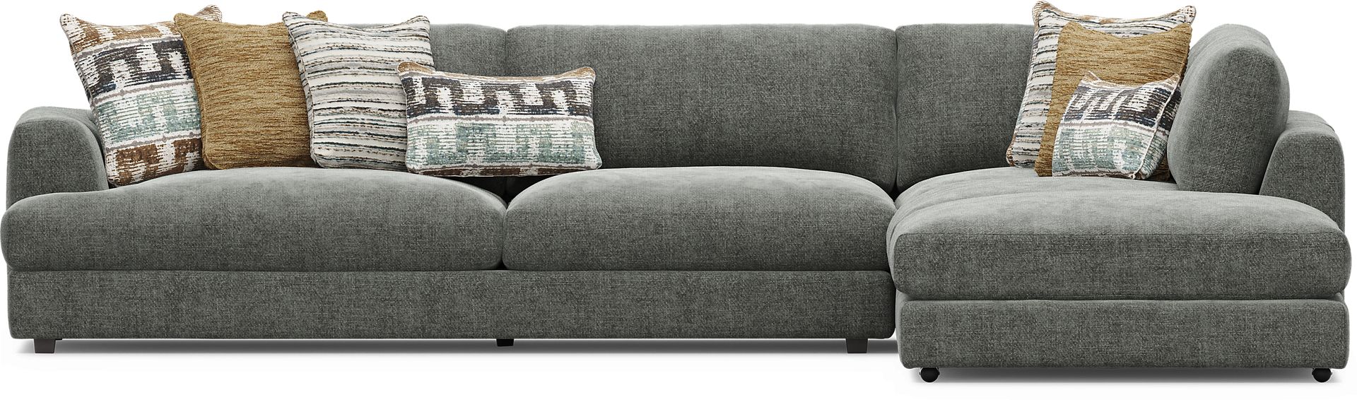 Montecito Charcoal 4 Pc Sectional - Image 3