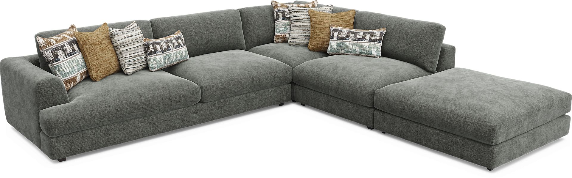 Montecito Charcoal 4 Pc Sectional - Image 4