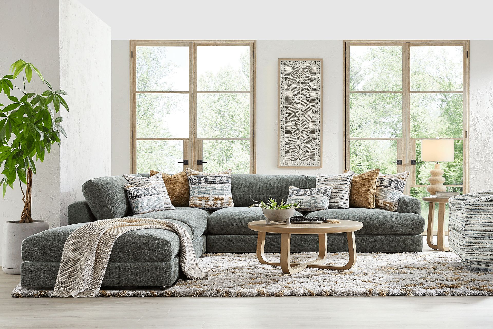Montecito Charcoal 4 Pc Sectional - Image 2