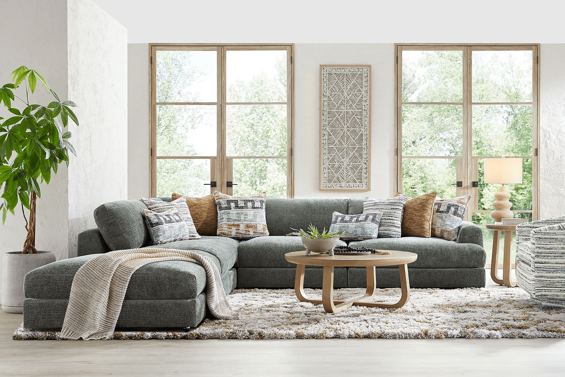 Montecito Charcoal 5 Pc Sectional - Image 2