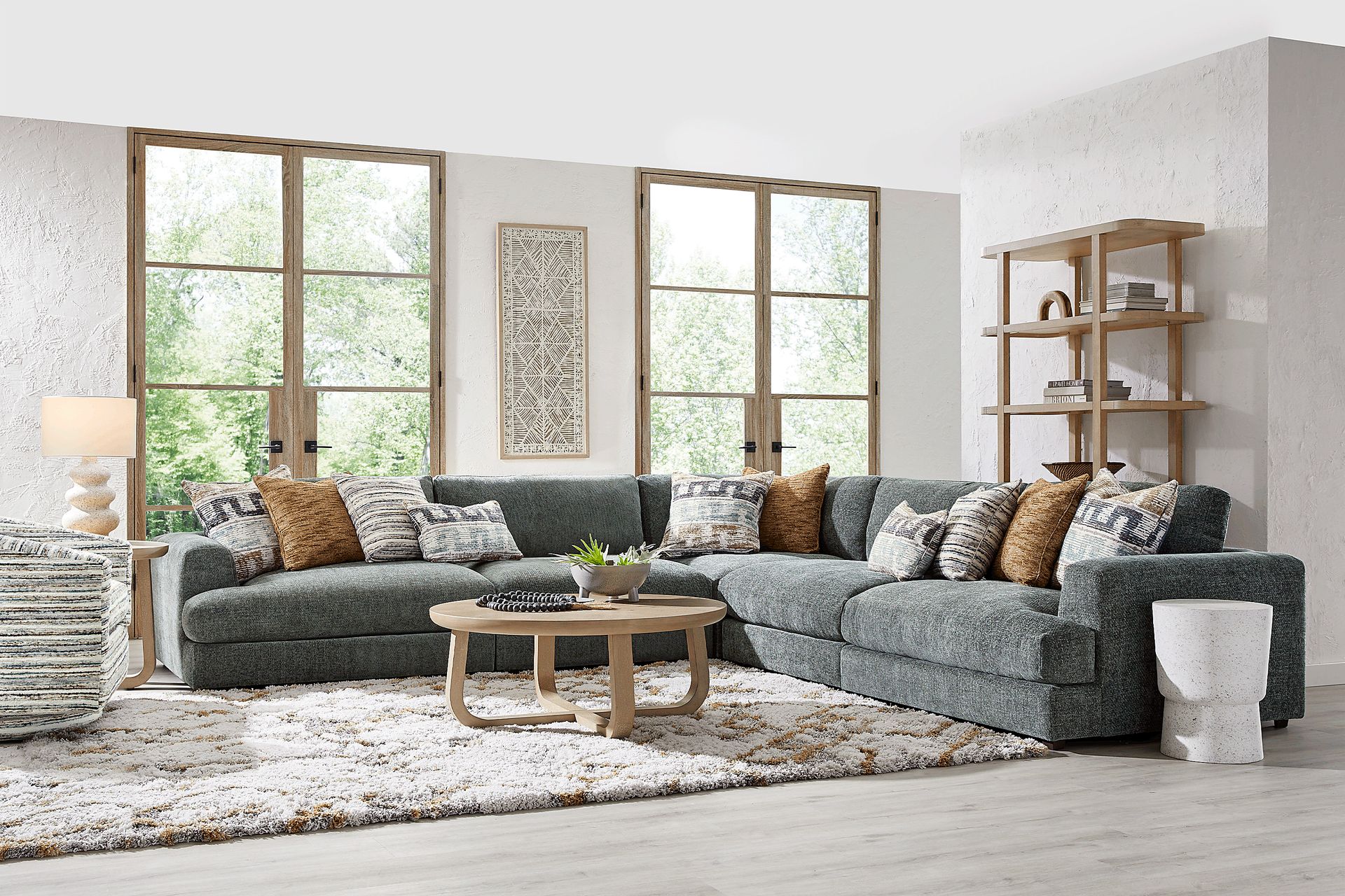 Montecito Charcoal 5 Pc Sectional - Image 2