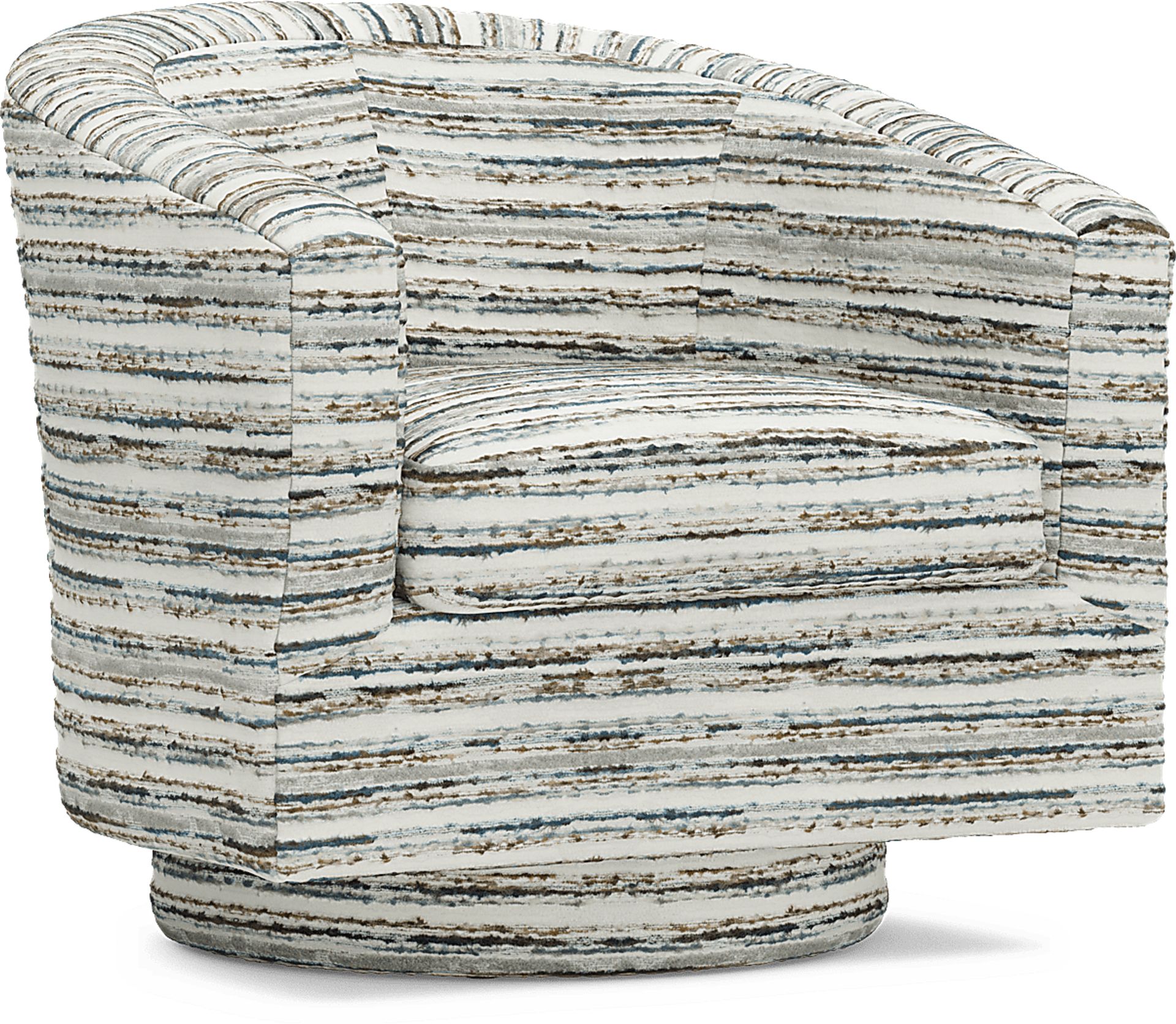 Montecito Charcoal Swivel Chair - Image 1