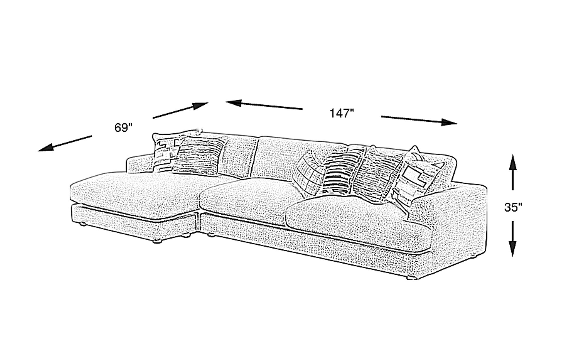 Dimension Image. Please refer to the Dimension Tab on this page for dimension details.