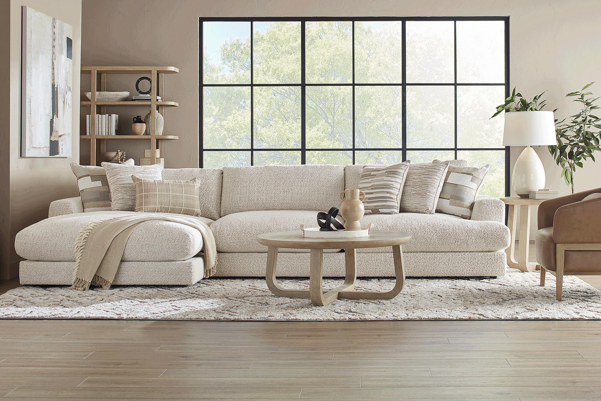 Montecito White 2 Pc Sectional
