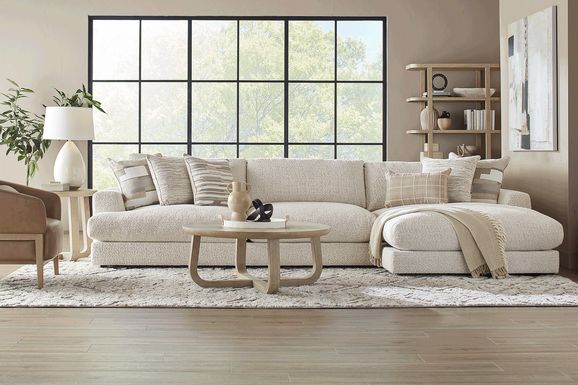 White deals sectional small