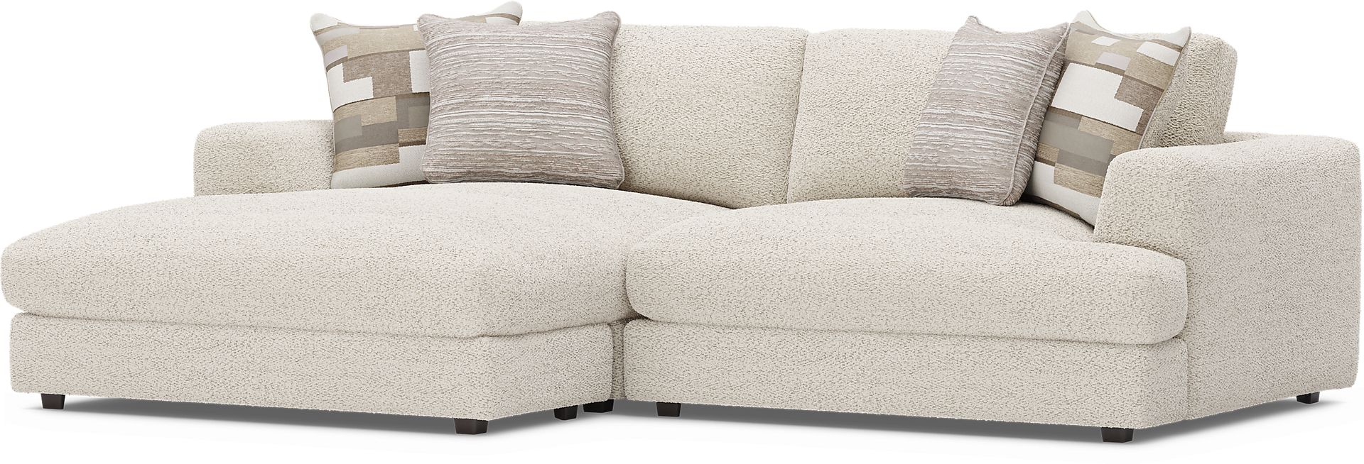 Montecito White 2 Pc Sectional - Image 1