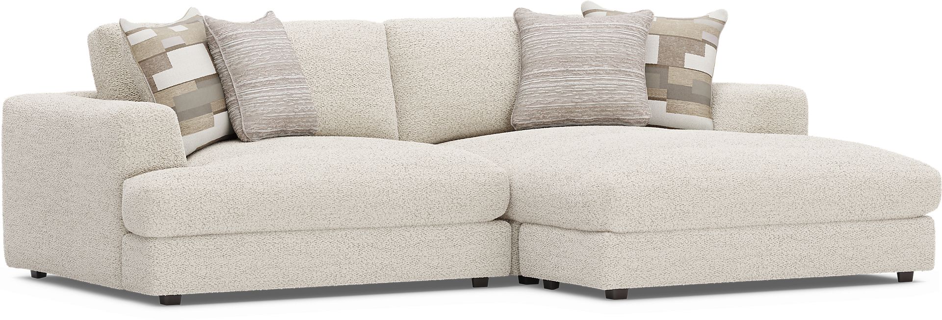 Montecito White 2 Pc Sectional - Image 1