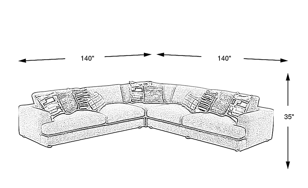 Montecito 3 Pc Sectional