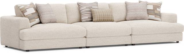 Montecito White 3 Pc Sectional - Thumbnail - Image 2