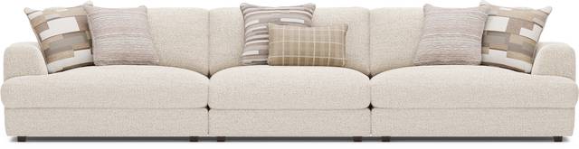 Montecito White 3 Pc Sectional - Thumbnail - Image 1