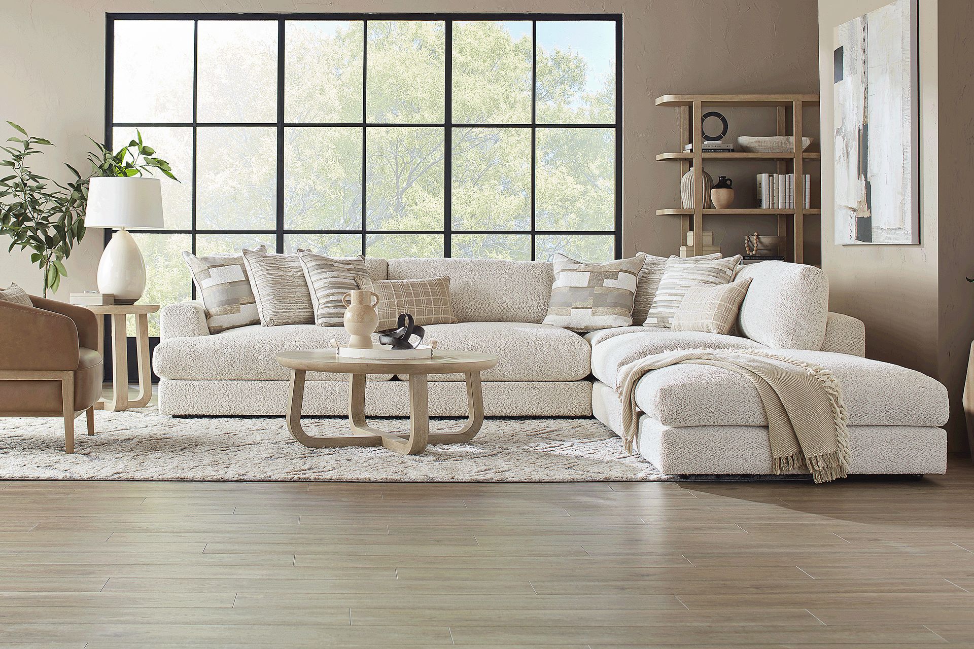 Montecito White 4 Pc Sectional - Image 2