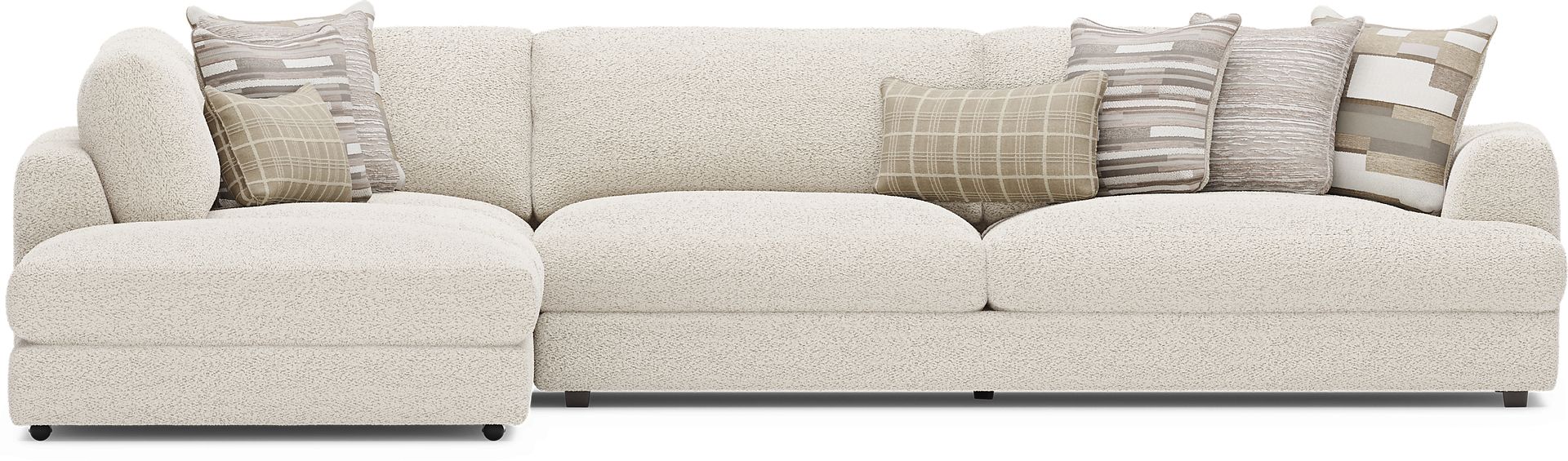 Montecito White 4 Pc Sectional - Image 3