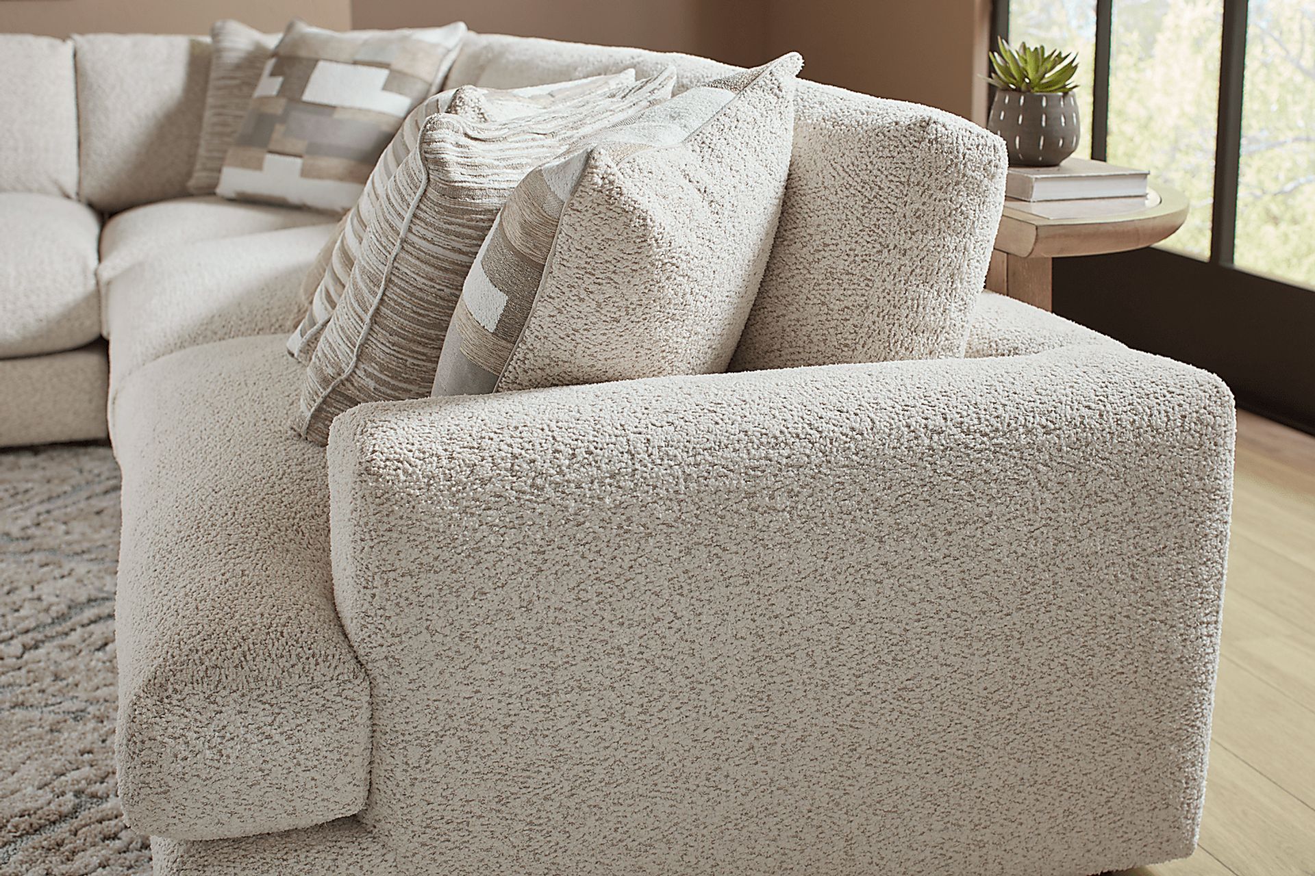 Montecito White 4 Pc Sectional - Image 6