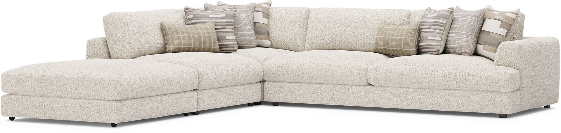 Montecito White 4 Pc Sectional - Image 1