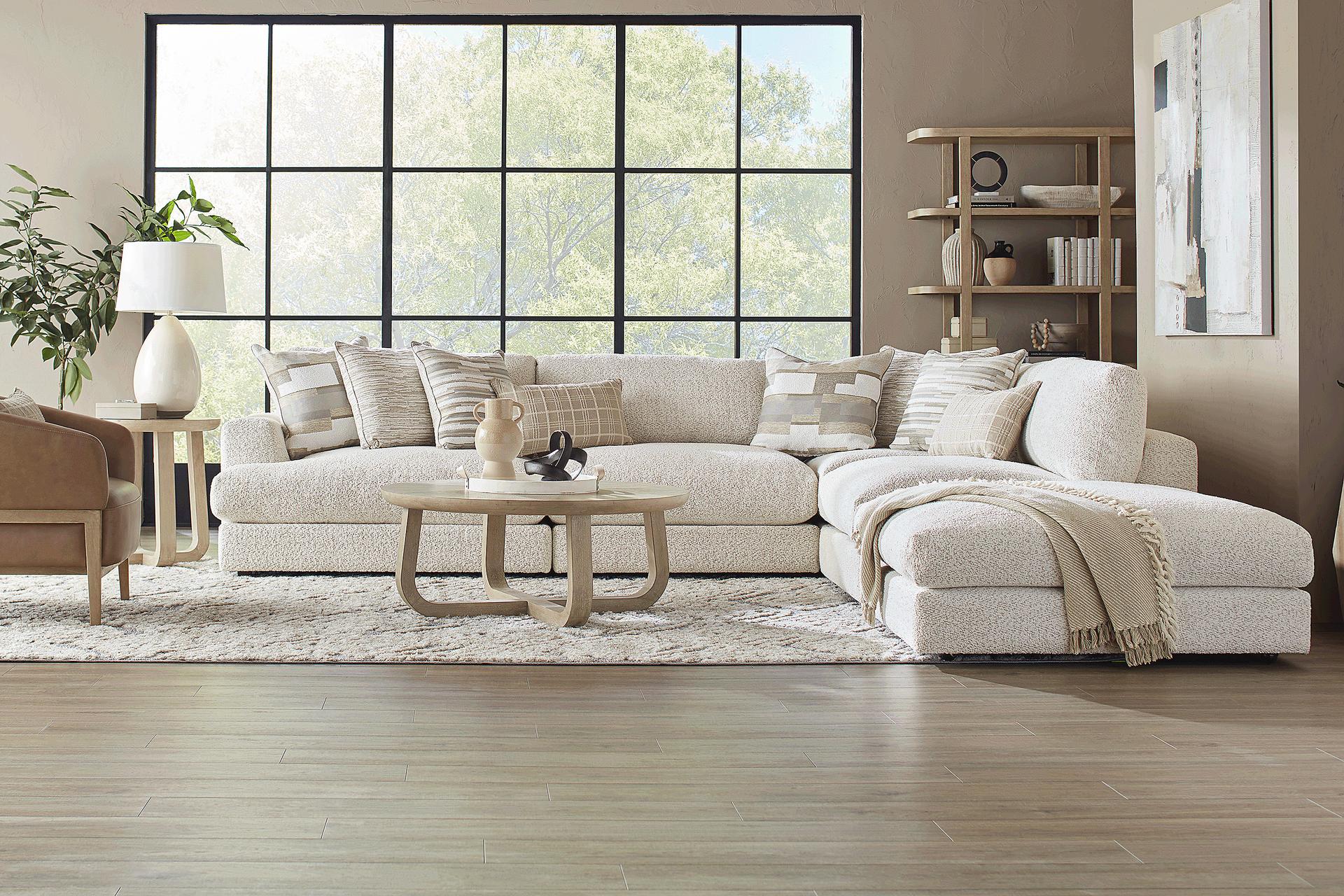 Montecito White 5 Pc Sectional