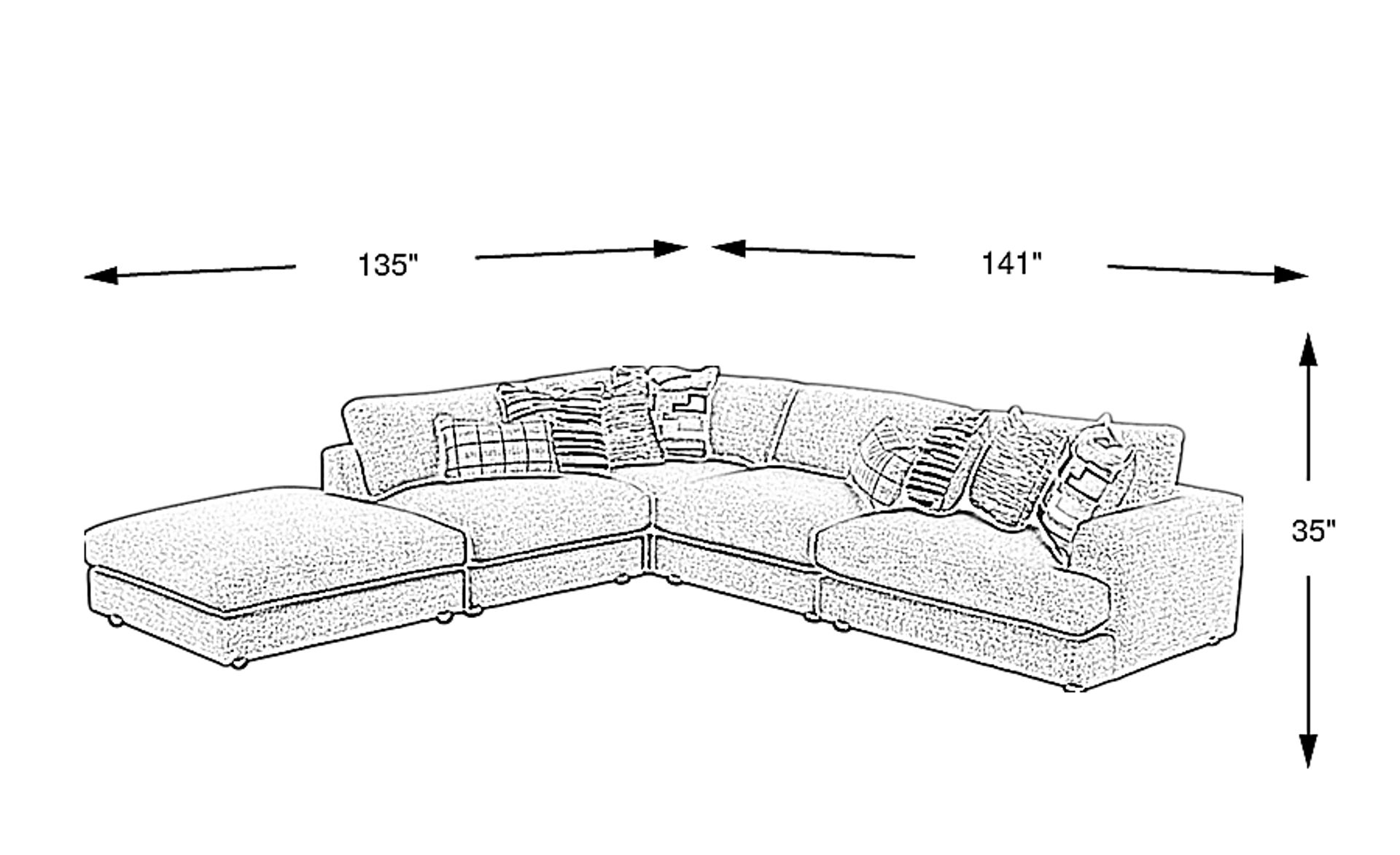 Dimension Image. Please refer to the Dimension Tab on this page for dimension details.
