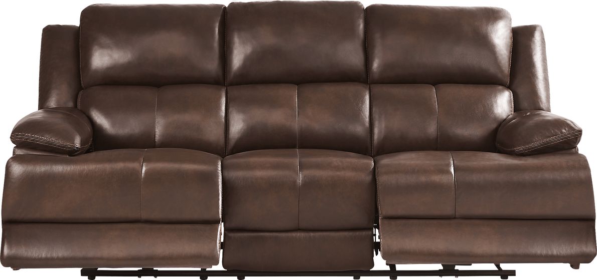 Montefano Leather Power Reclining Sofa
