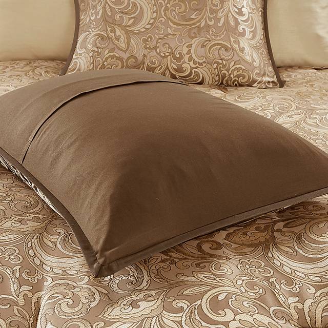 Montegut Brown 24 Pc California King Bedding Set - Thumbnail - Image 7