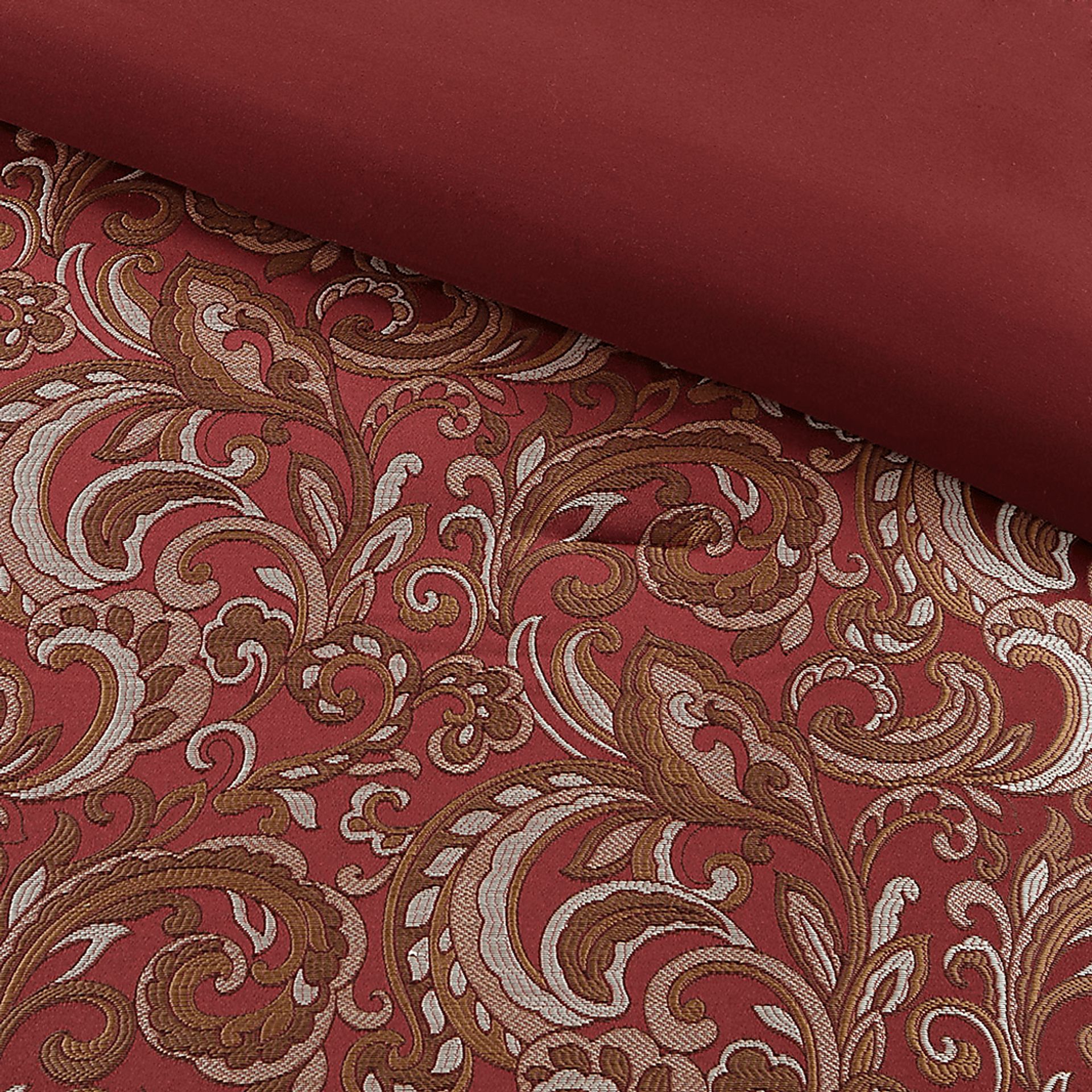Montegut Red 24 Pc California King Bedding Set - Image 7
