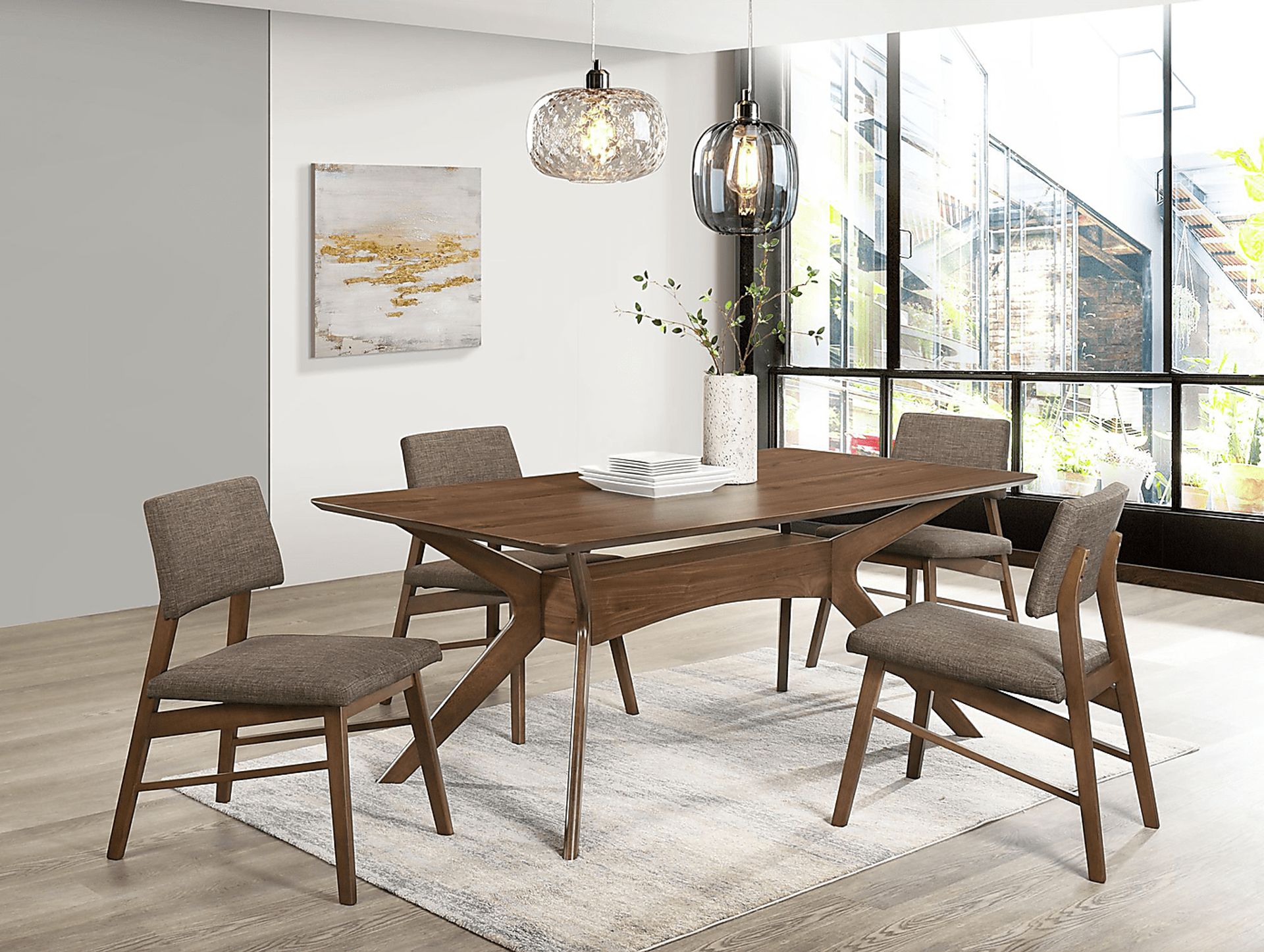 Monteith Brown Side Chair, Set of 2 - Image 2