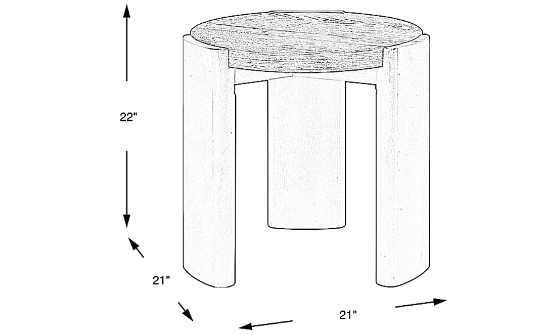 Montelius Black End Table