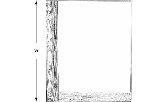 Dimension Image. Please refer to the Dimension Tab on this page for dimension details.