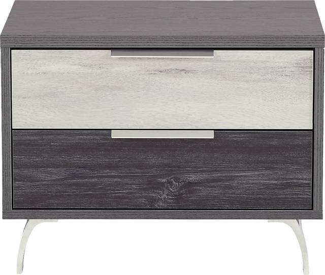 Montella Manor Gray Nightstand - Thumbnail - Image 1