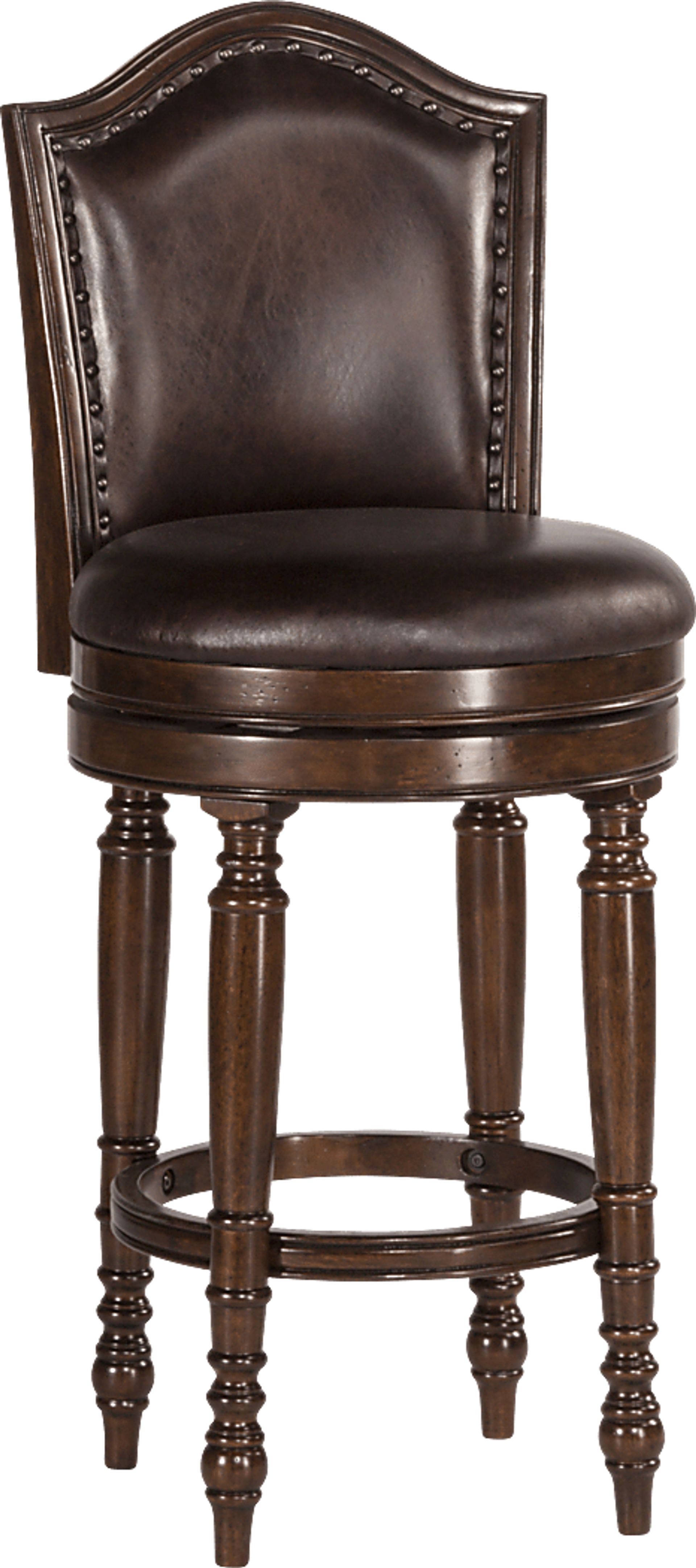 Monterols Brown Swivel Counter Height Stool - Image 1