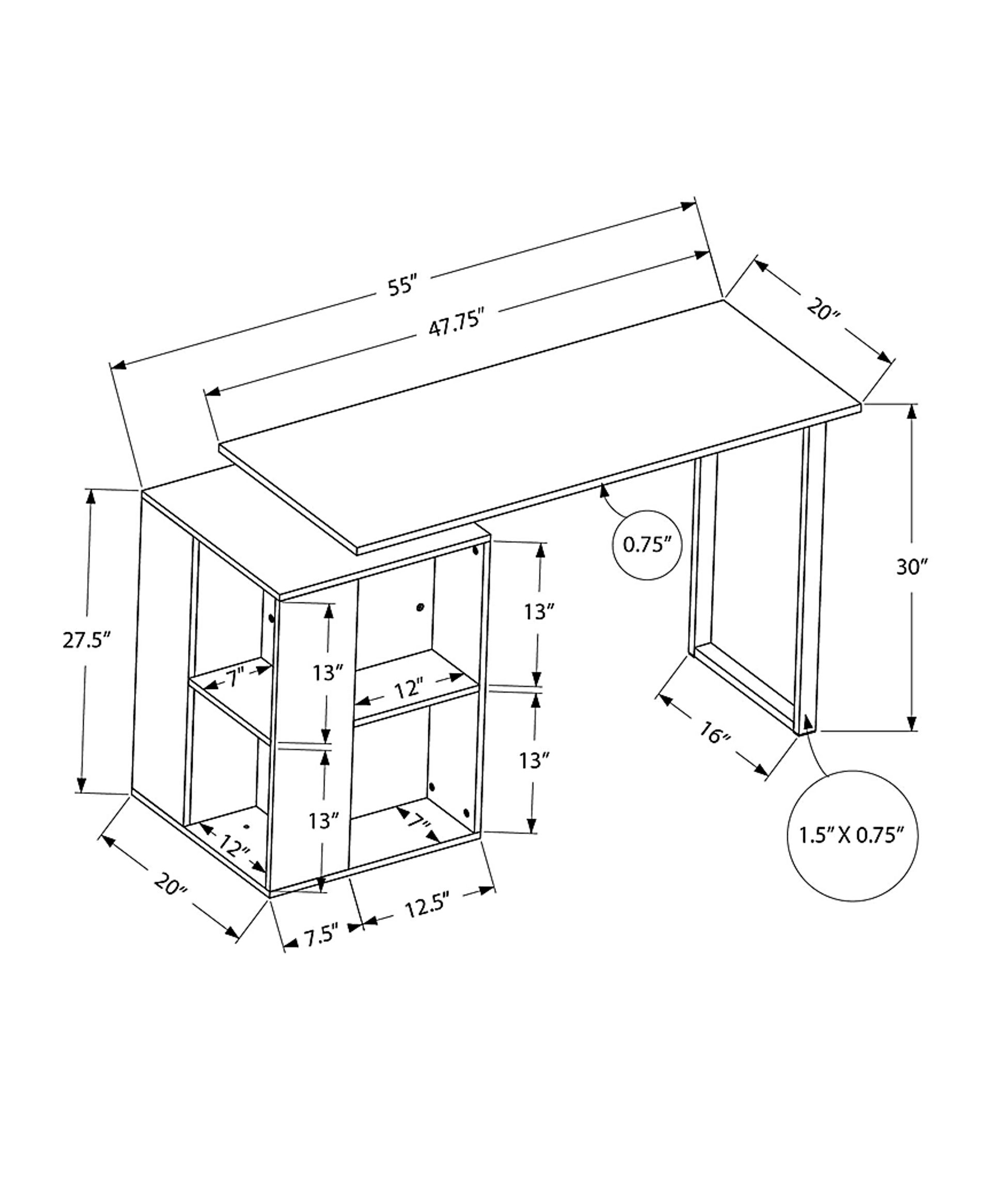 Monteron Black Desk - Image 5