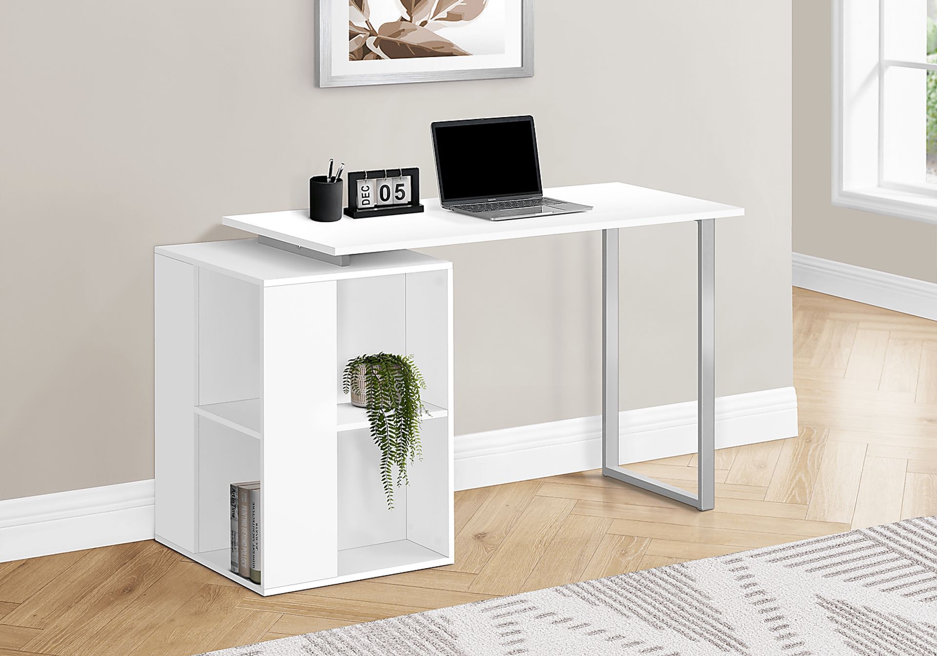 Monteron White Desk - Image 2