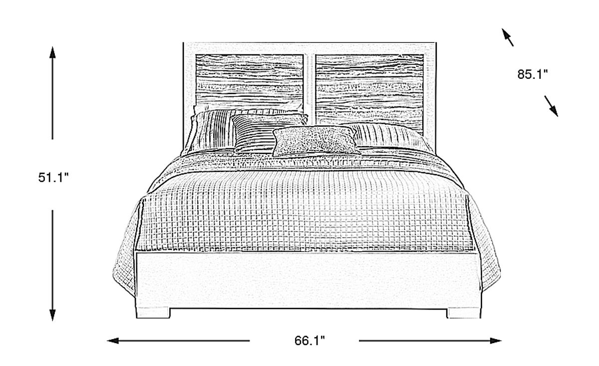 Monterosso Tan Light Wood 3 Pc Queen Bed | Rooms to Go