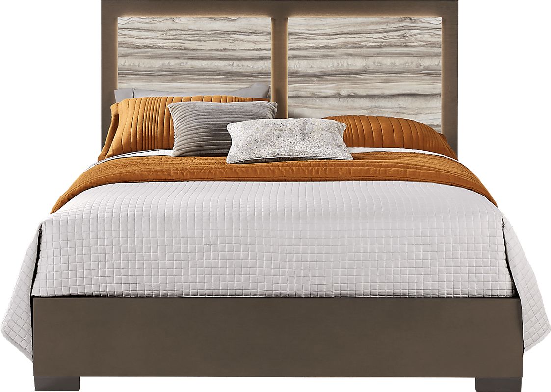 Monterosso Tan 3 Pc Queen Panel Bed