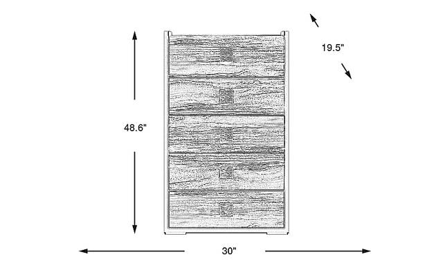 Dimension Image. Please refer to the Dimension Tab on this page for dimension details.