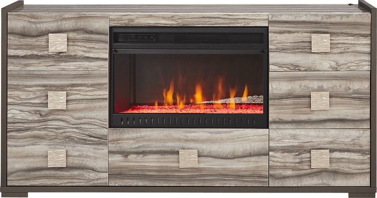 dresser with firebox