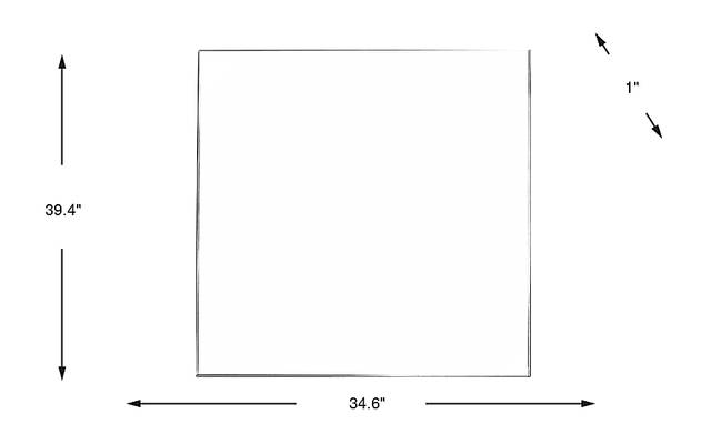 Dimension Image. Please refer to the Dimension Tab on this page for dimension details.