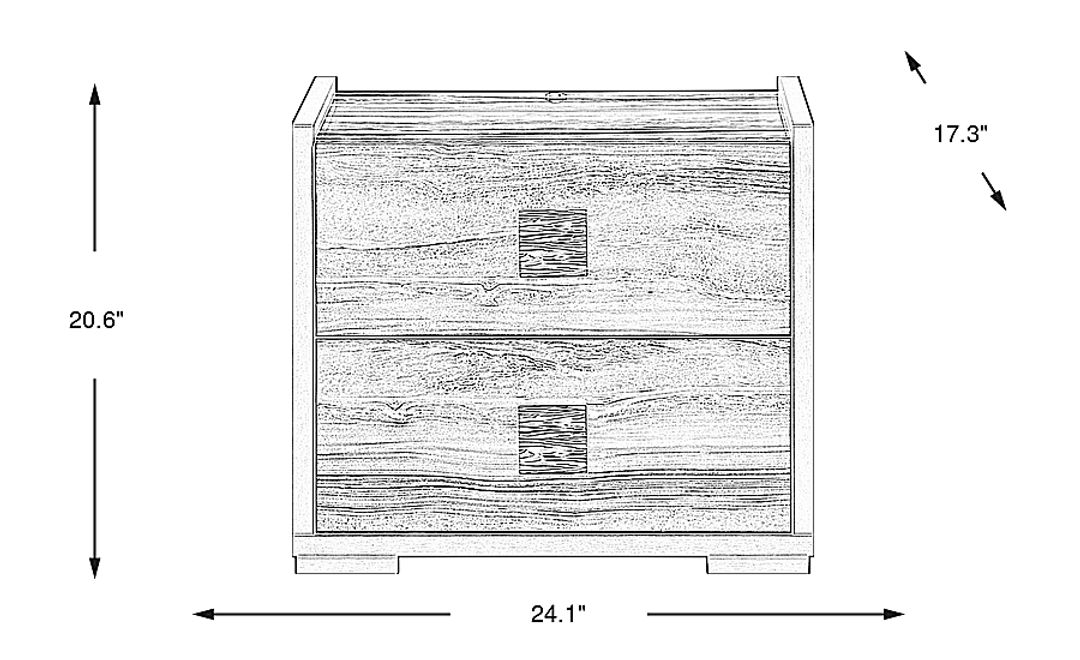 Monterosso Tan Nightstand