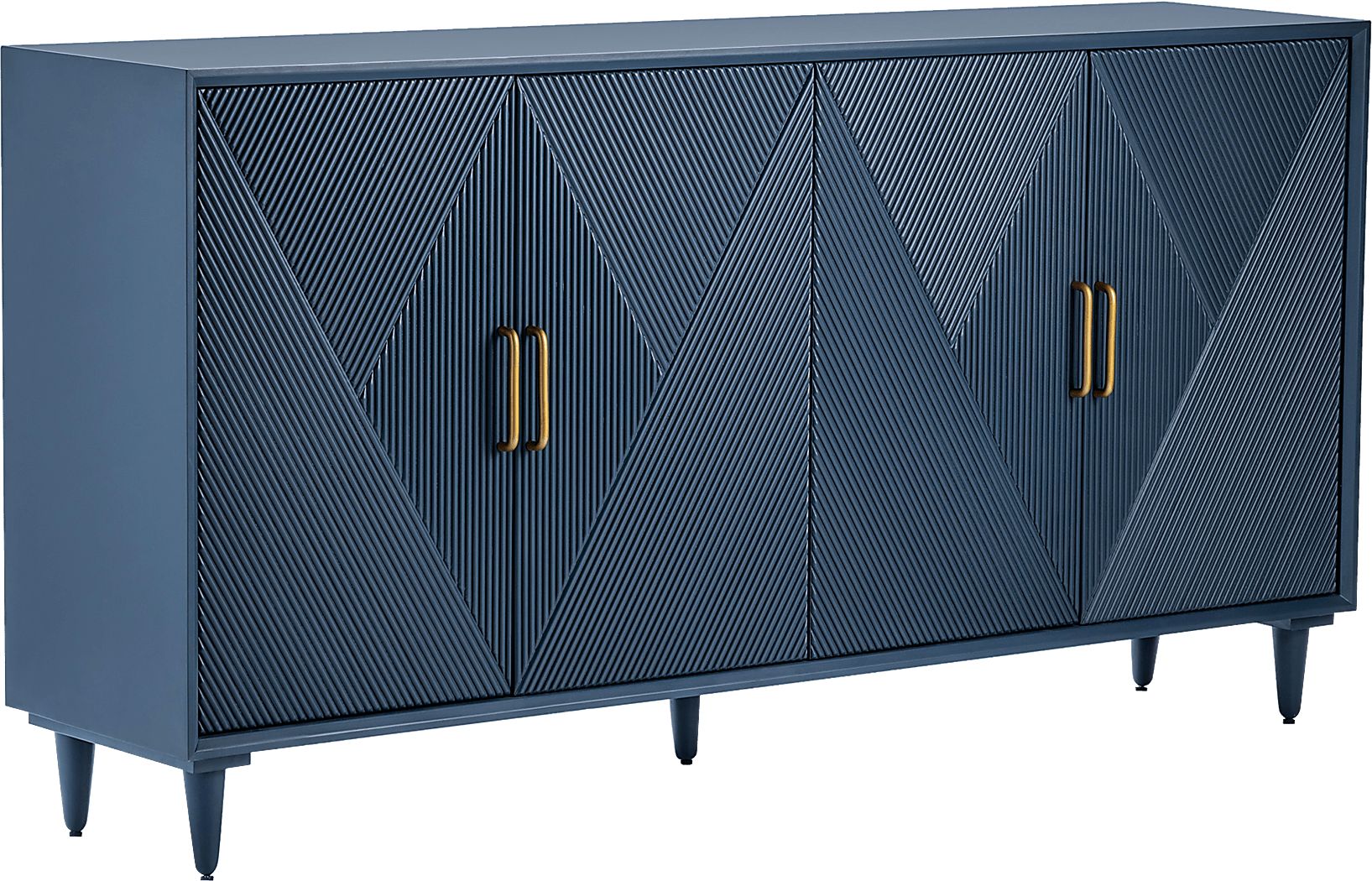 Montgomery Dark Blue Colors Credenza | Rooms to Go