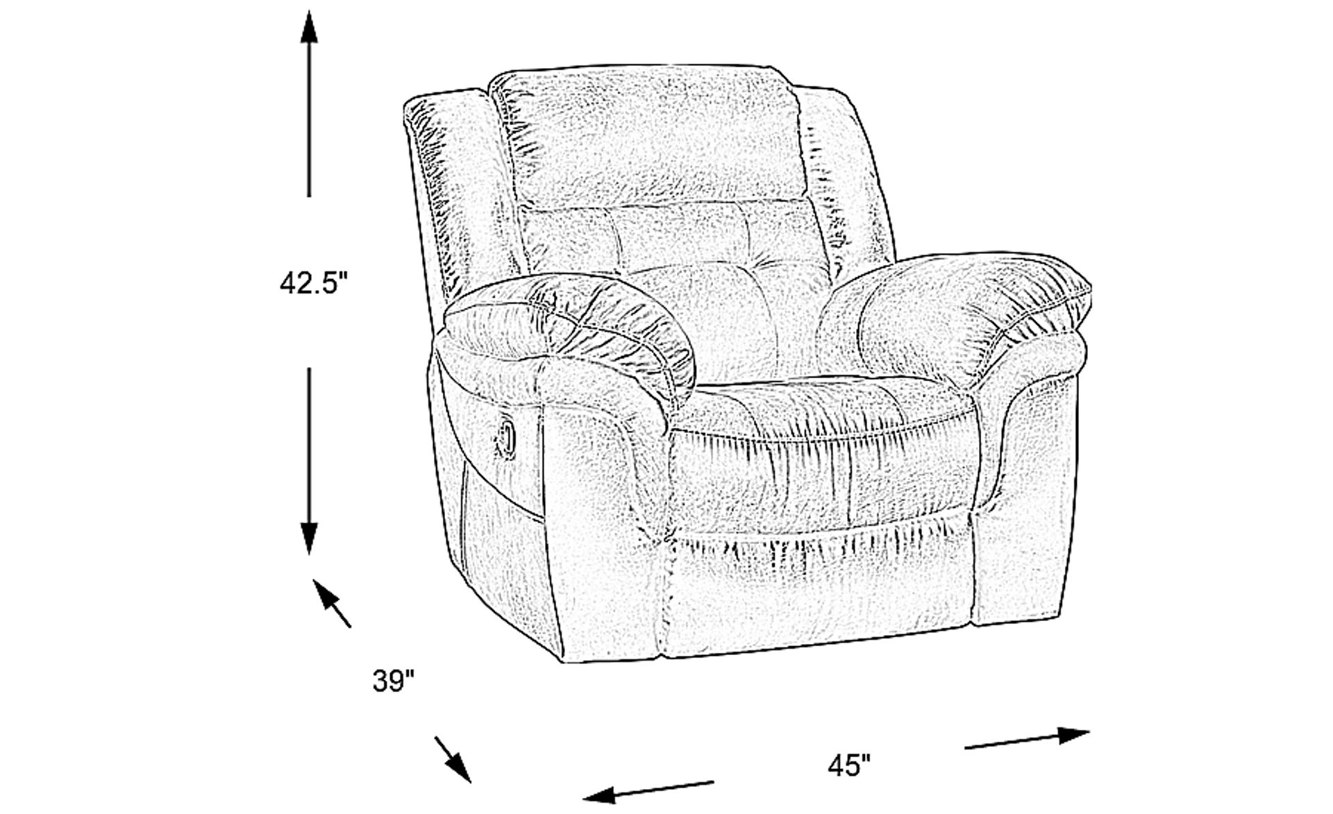 Dimension Image. Please refer to the Dimension Tab on this page for dimension details.