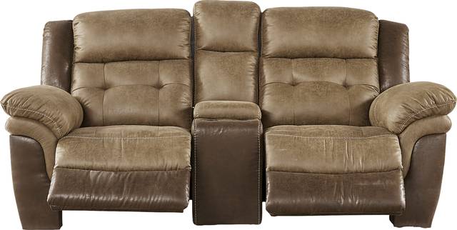 Montiglio Brown Power Reclining Console Loveseat - Thumbnail - Image 3