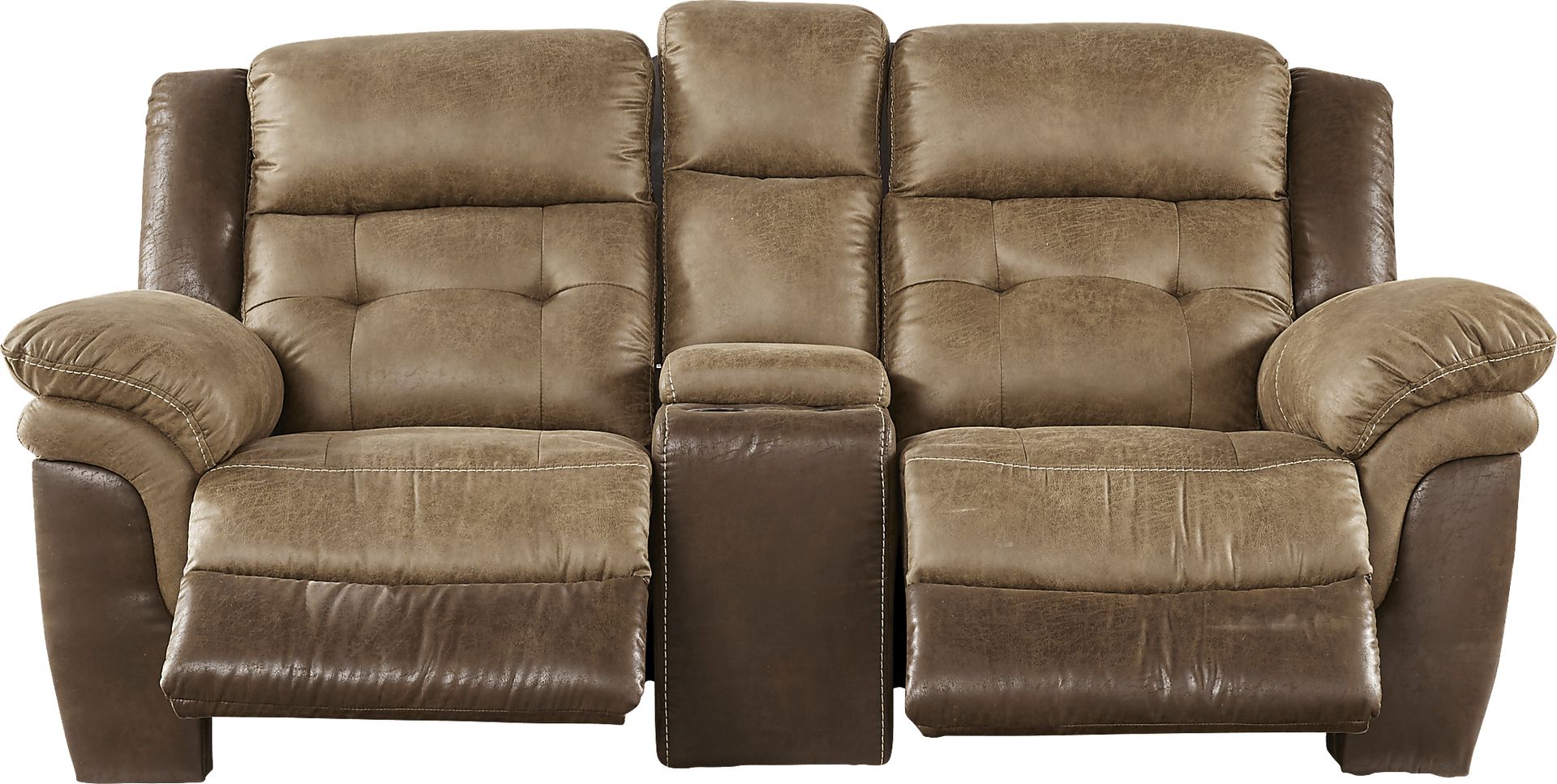 Montiglio Brown Power Reclining Console Loveseat - Image 3