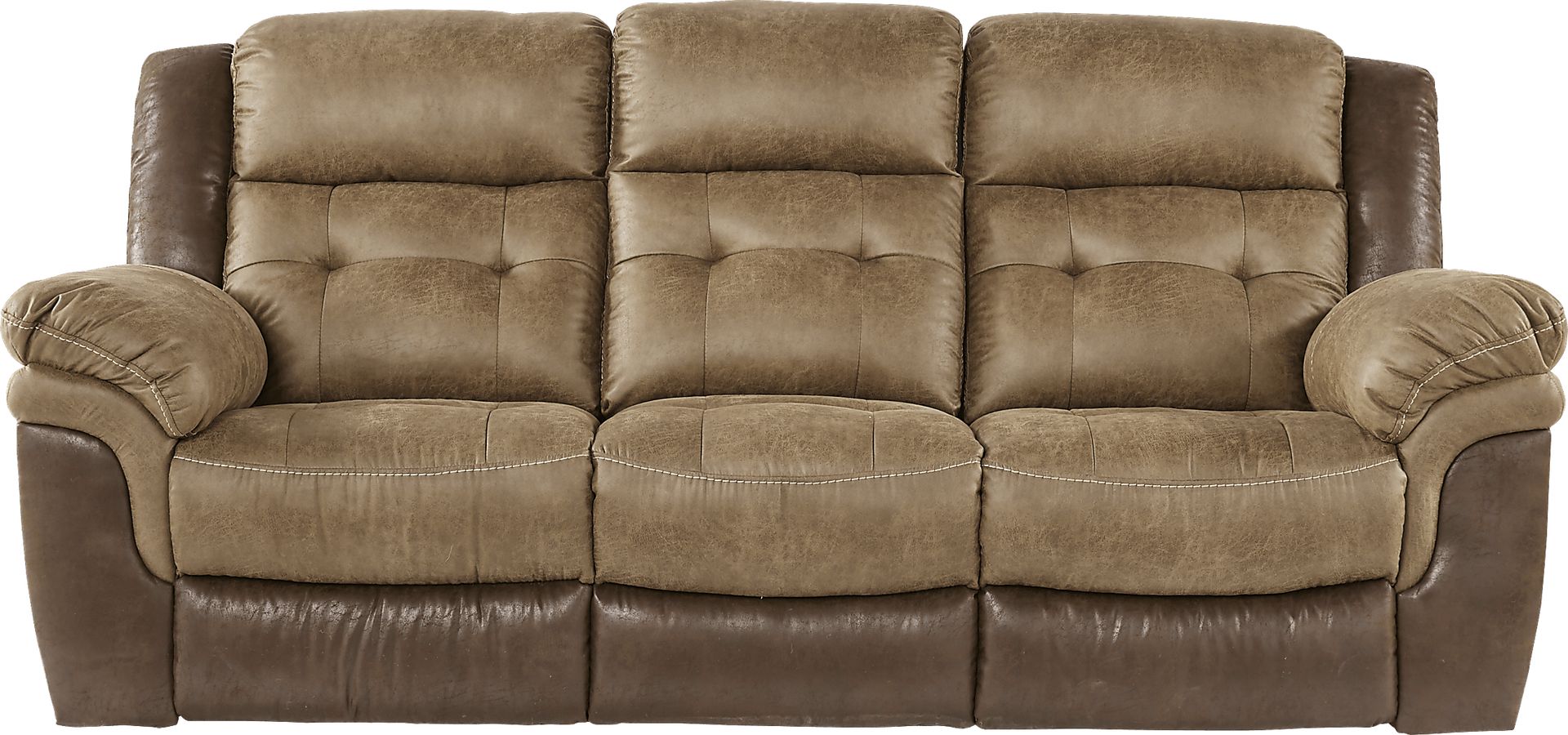 Montiglio Brown Reclining Sofa - Image 1