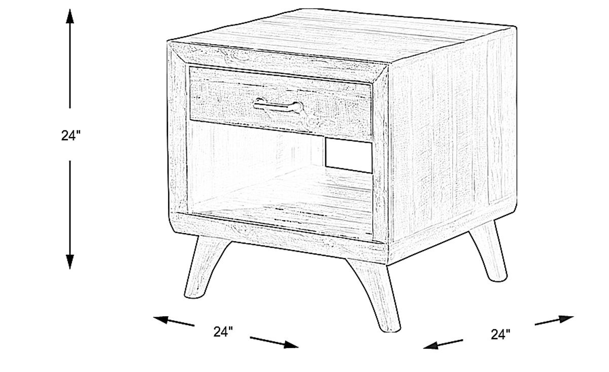 Montinello 2 Pc Brown Dark Wood Set Of End Tables | Rooms to Go