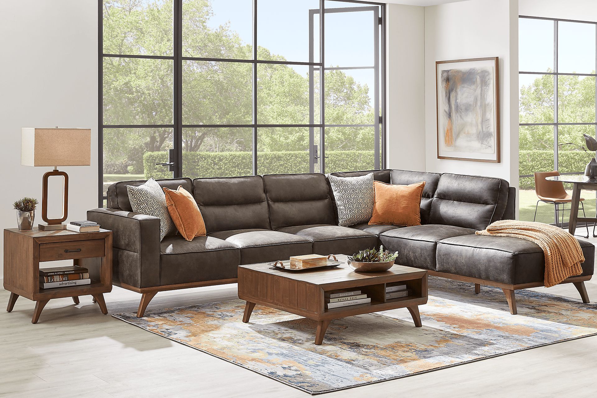 Montinello Brown 2 Pc Sectional - Image 2