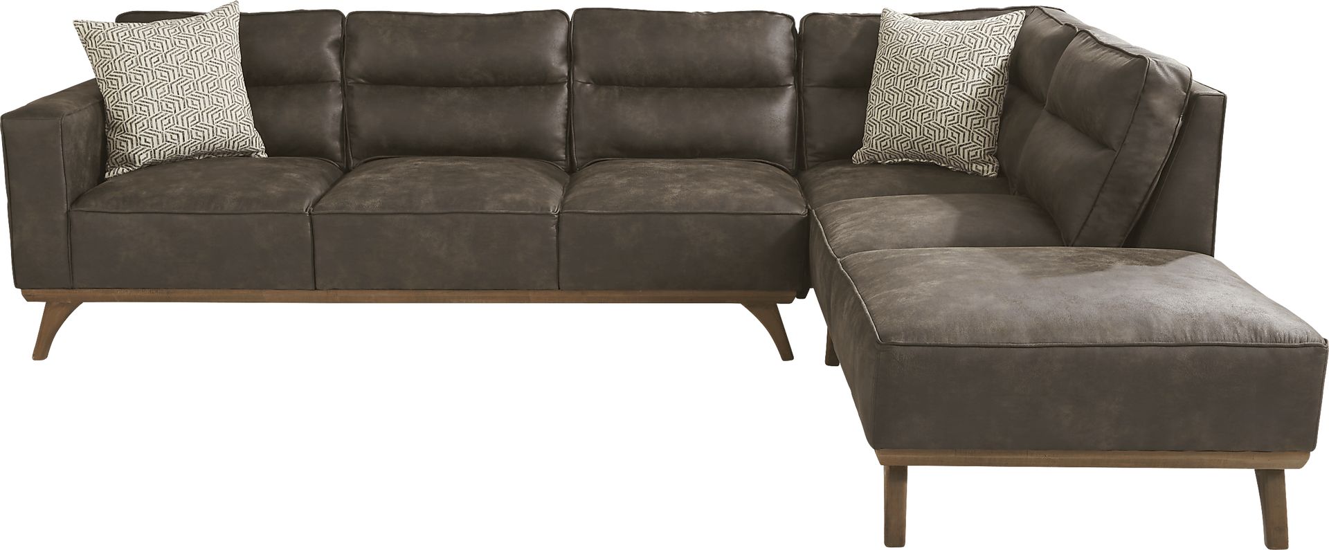 Montinello Brown 2 Pc Sectional - Image 1