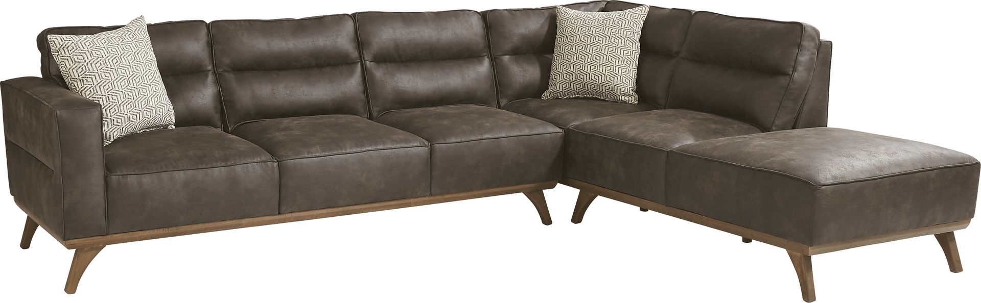 Montinello Brown 2 Pc Sectional - Image 1